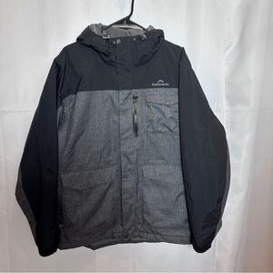 Kathmandu Men's Two-Tone Gray and Black ngx2 Coat - Size Large